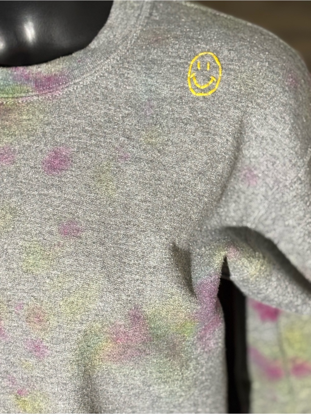 Park Barrett Los Angeles Tie-Dye Smiley Face Crewneck Sweatshirt - Size Small